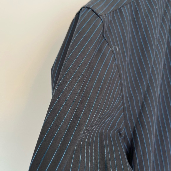 Selected Homme Men's Black Striped Shirt size medium - Picture 3 of 6